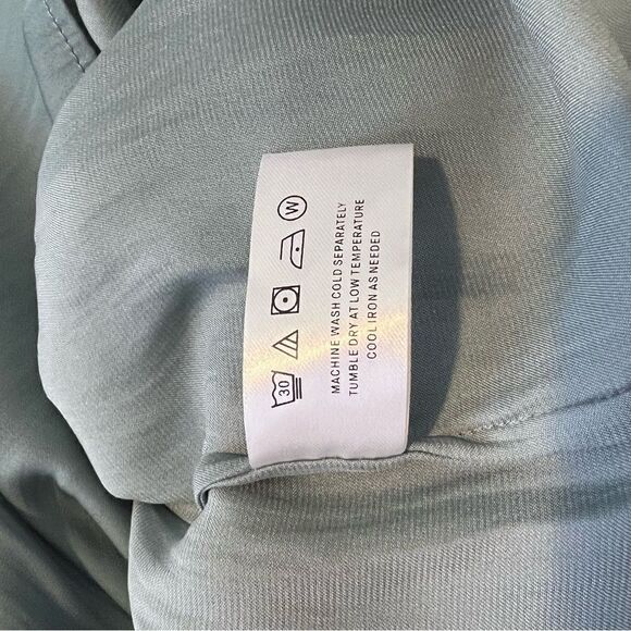 Sz XS Modern Citizen Sage Aileen Tie Shoulder Maxi Dress - Picture 10 of 14